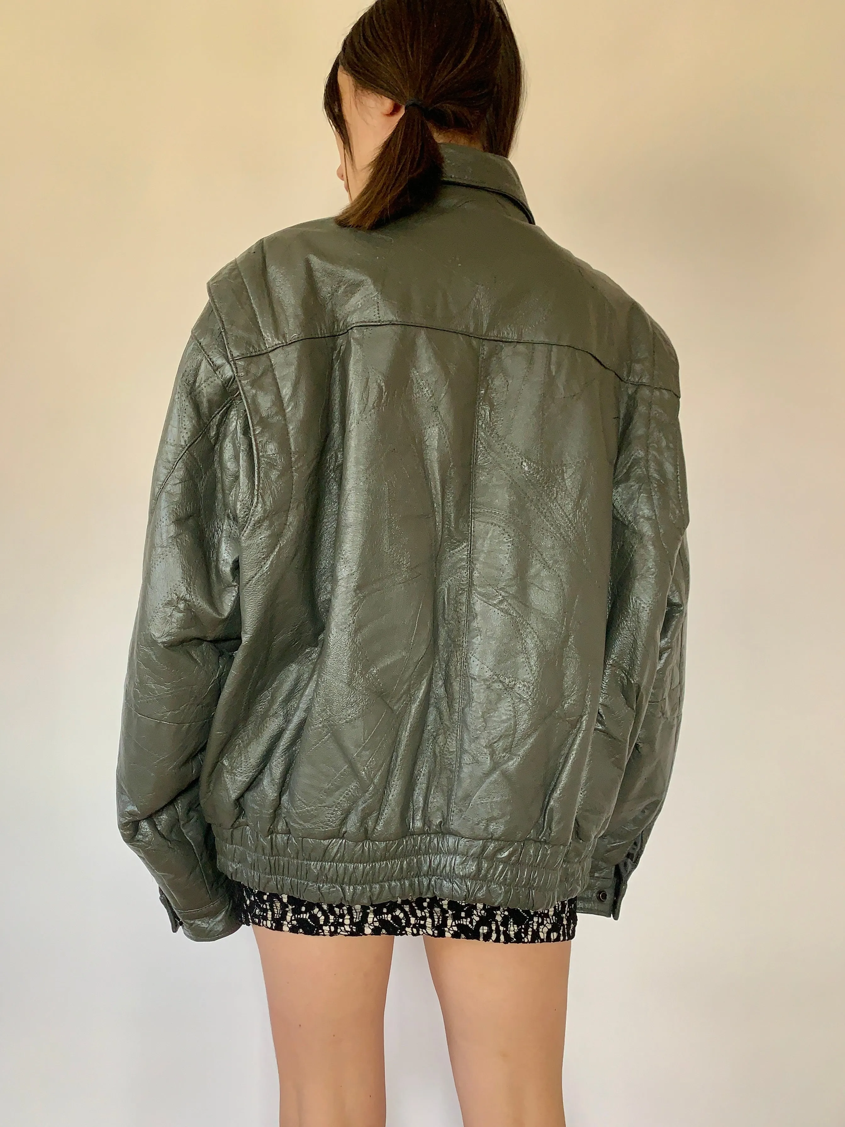 Vintage Leather Jacket - XL