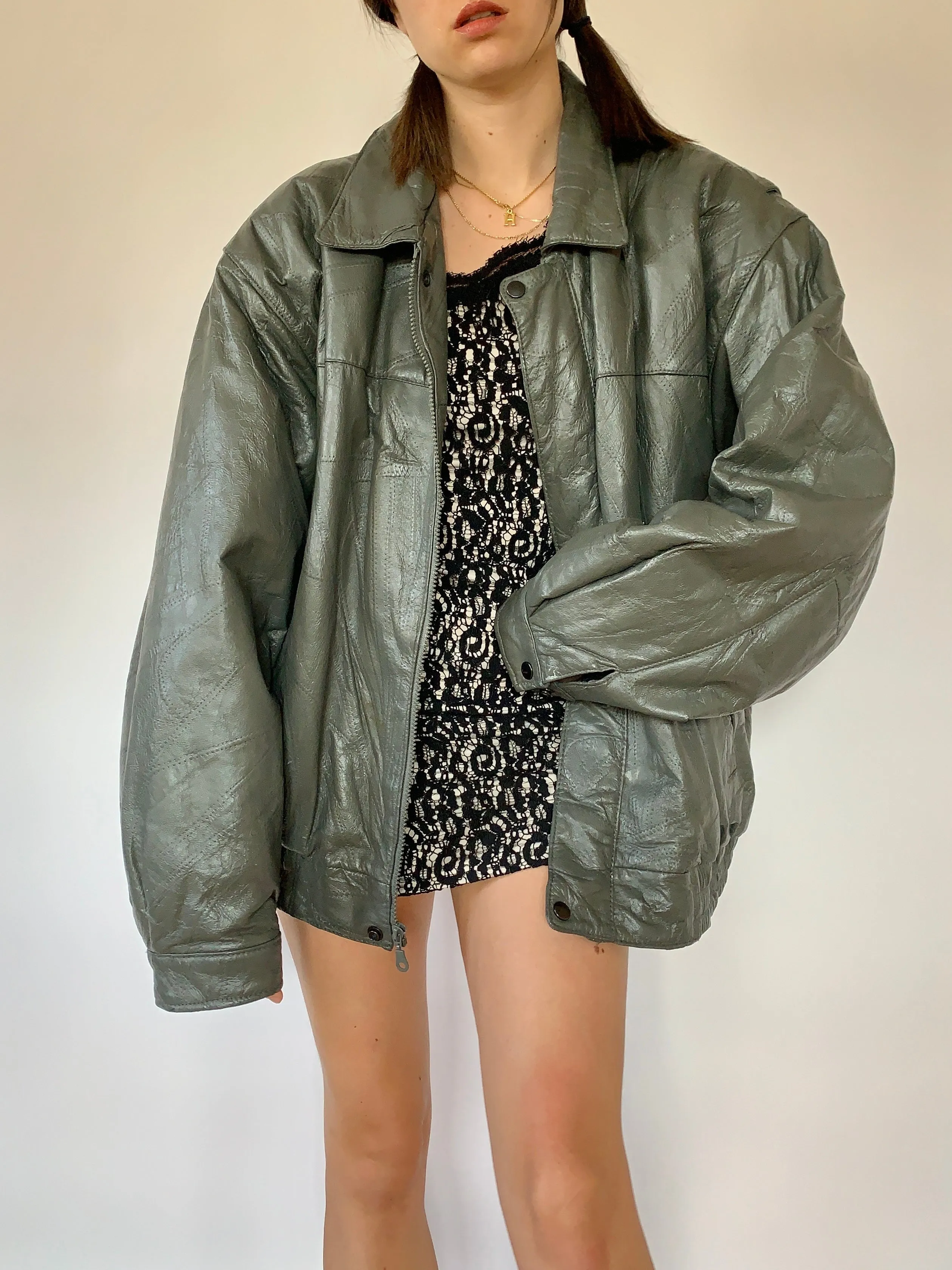 Vintage Leather Jacket - XL