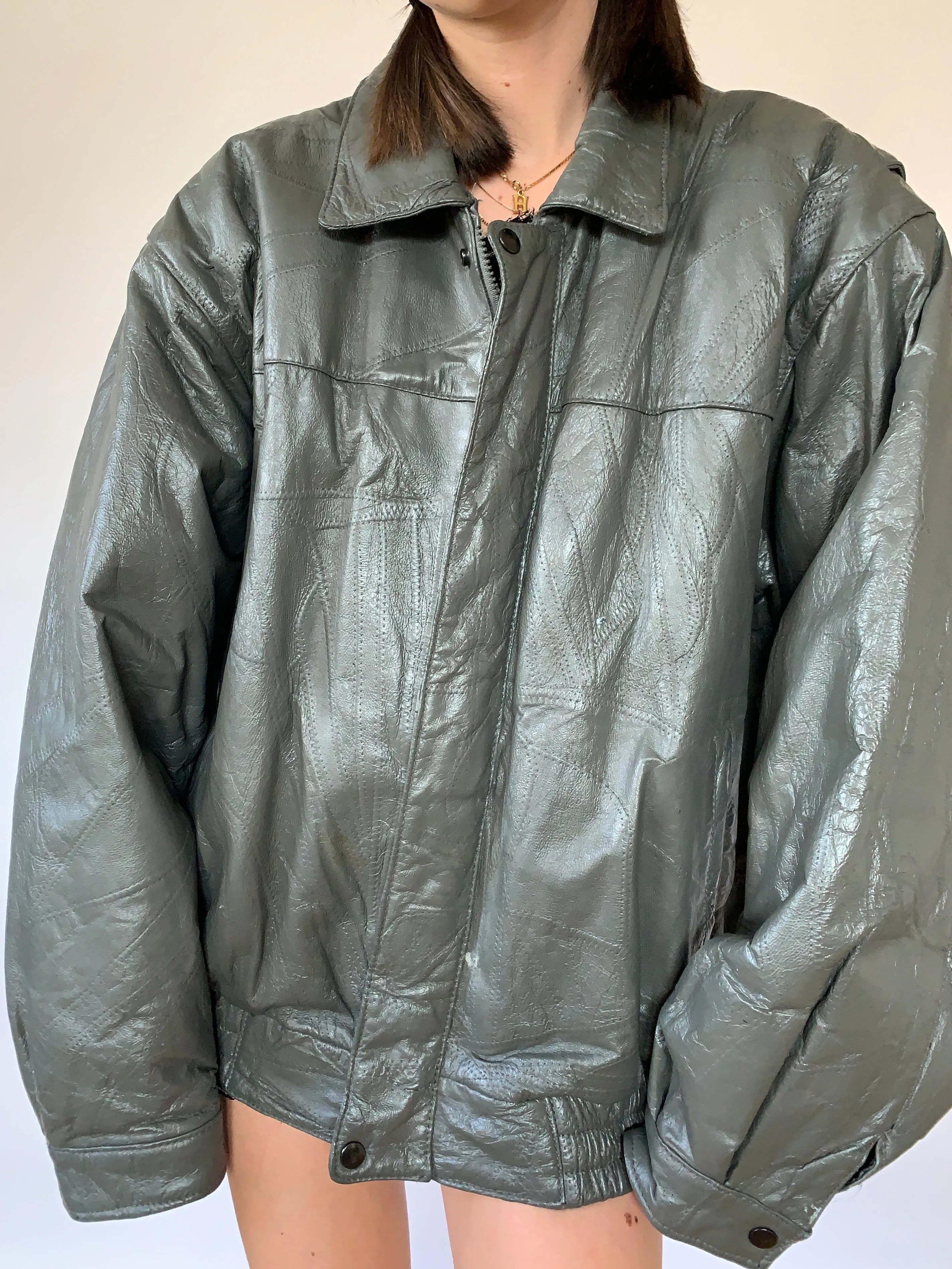 Vintage Leather Jacket - XL