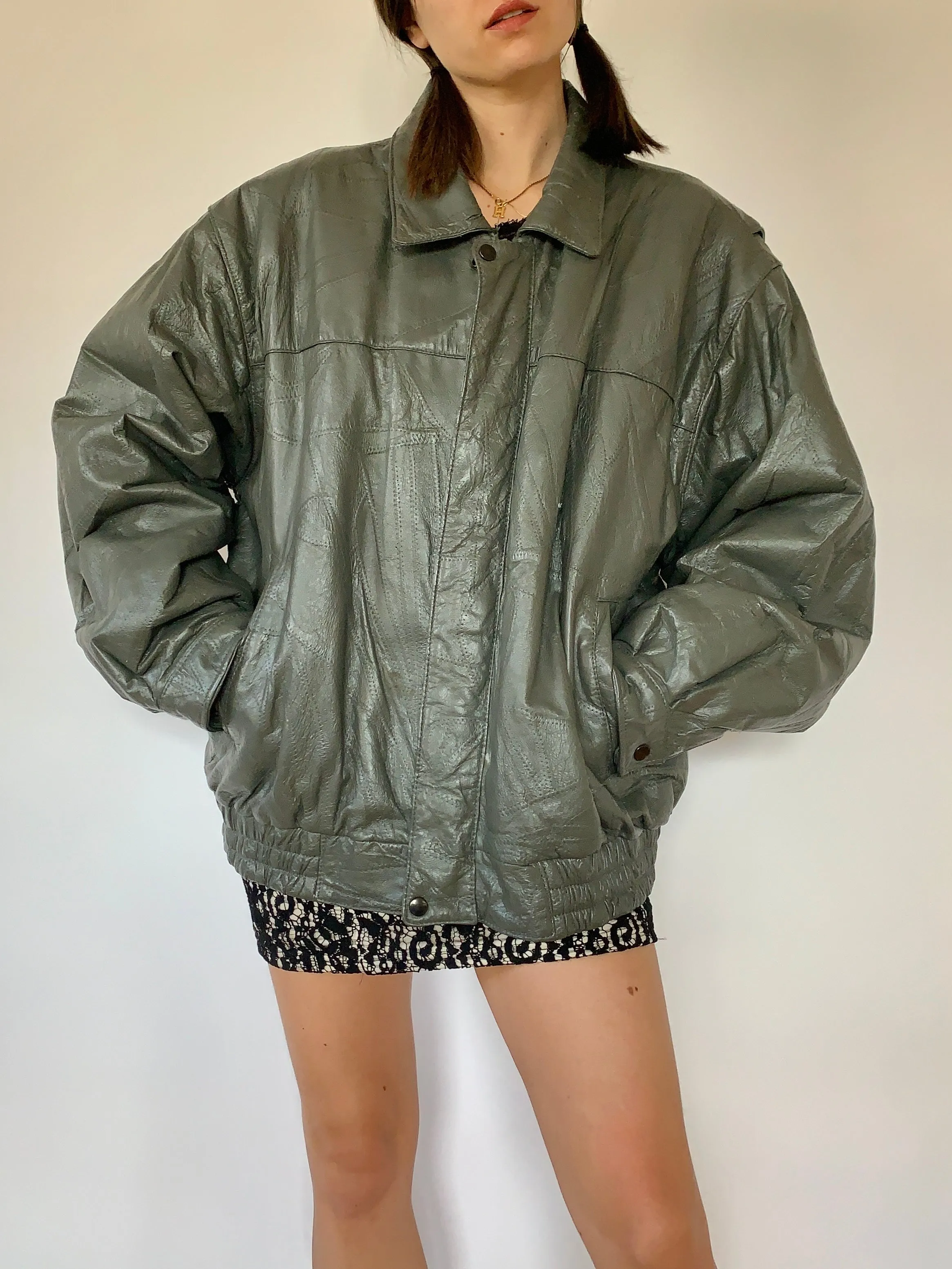 Vintage Leather Jacket - XL