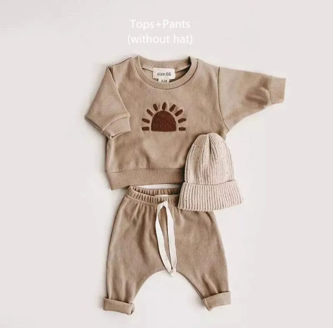 Waffle Knit Unisex Tracksuit Set