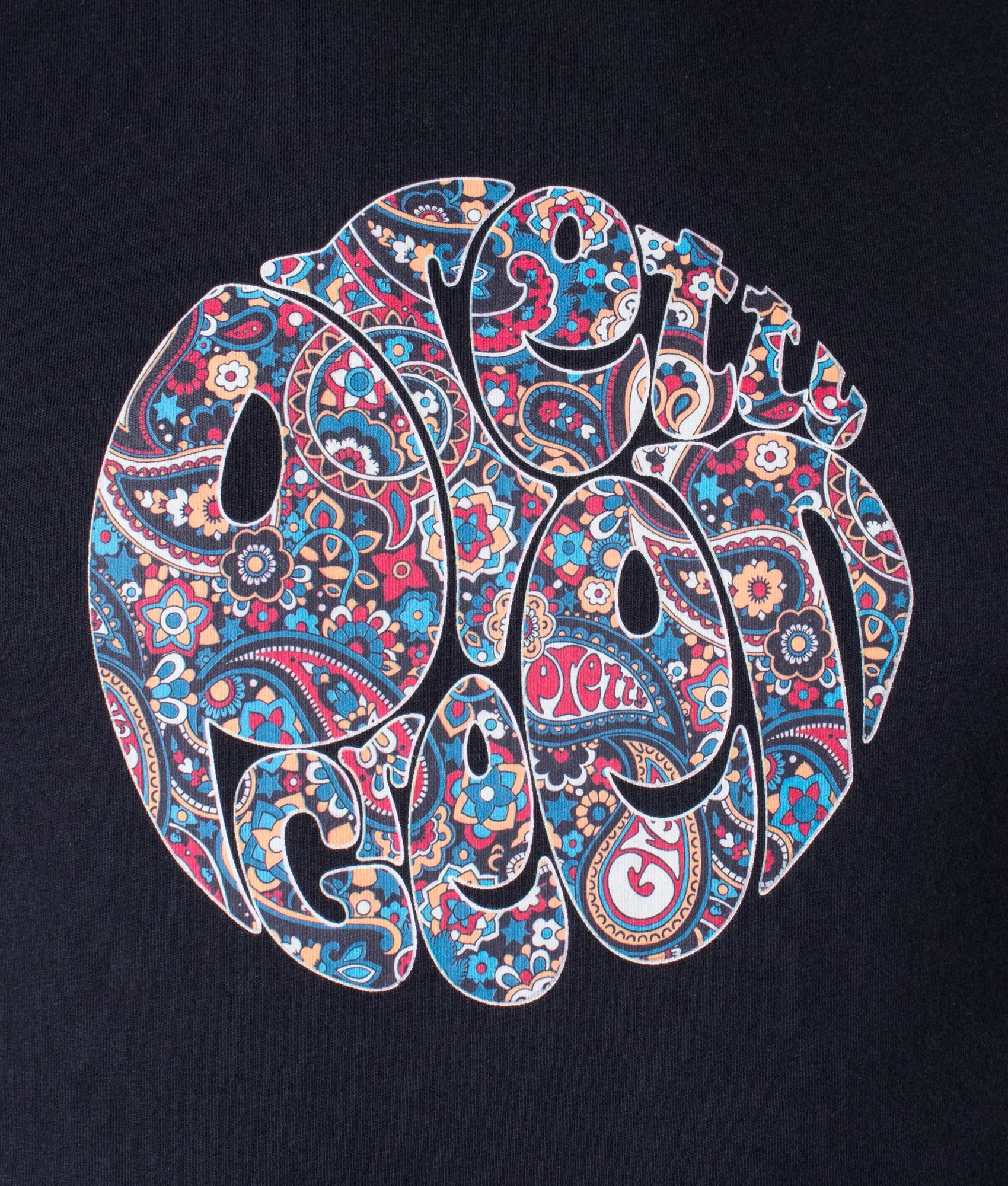 Wonderwall Paisley Print Logo T-Shirt