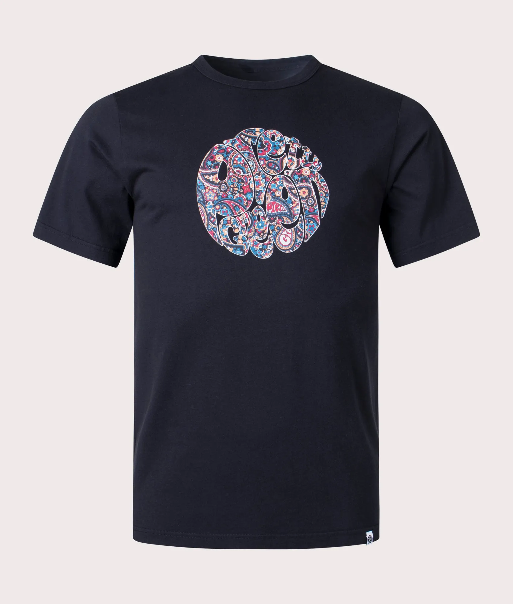 Wonderwall Paisley Print Logo T-Shirt