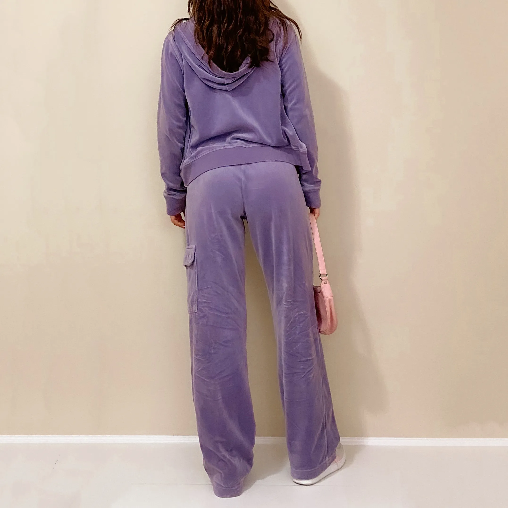 Y2K DKNY Lavender Velour Tracksuit